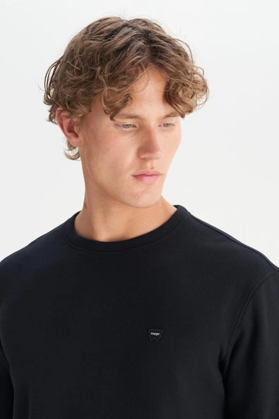 Erkek Selanik Sweatshirt Black Black XL - Resim 5