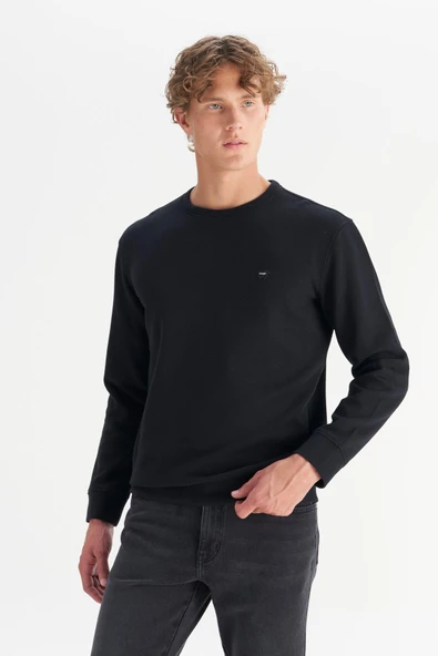 Erkek Selanik Sweatshirt Black Black XL ürün görseli 1