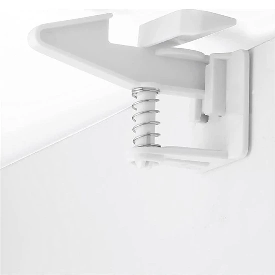 Bebek Çocuk Güvenliği Korumalı Yapışkan Çekmece ve Dolap İçin Tutucu Gizli Güvenlik Kilidi (2818) - Resim 4