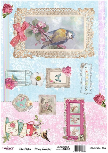 Cadence Pirinç Dekopaj Kağıdı - Model 653 ürün görseli 1