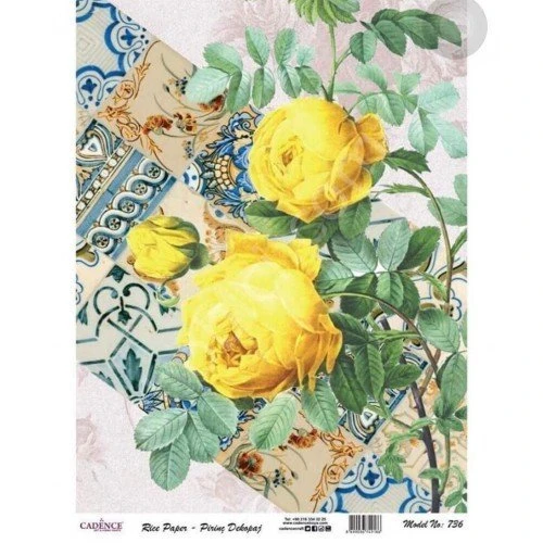 Cadence Pirinç Dekopaj Kağıdı Model - 736 ürün görseli 1