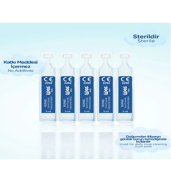 Wee Baby 639 Serum Fizyolojik 5 ml x 10 Flakon - Resim 3