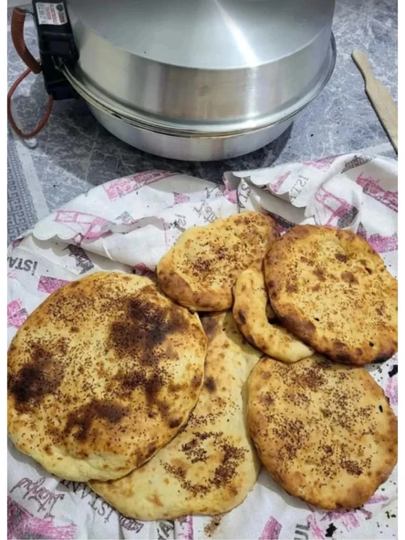 Gönder Gönder Gelsin Elektrikli Tandır ile Taze Ekmek Pişirme Cihazı, Metalik Tasarım - Resim 4