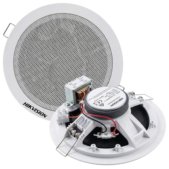 HIKVISION DS-QAE0206G1-V 6 WATT ANALOG ASMA TAVAN HOPARLÖR ürün görseli 1