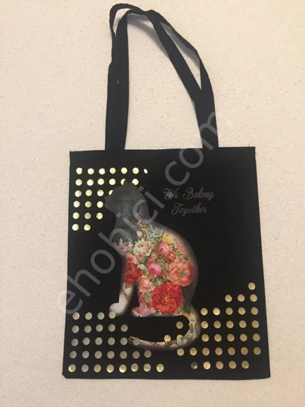 Baskılı Kumaş Çanta 35x40cm CK-028 ürün görseli 1