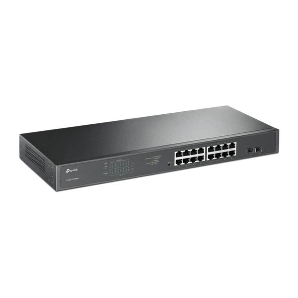 Tp-lınk Tl-sg1218mpe 16 Port Gıgabıt + 2xgıgabıt Sfp Uplınk Yönetilebilir 192w Poe Rackmount Swıtch ürün görseli 1