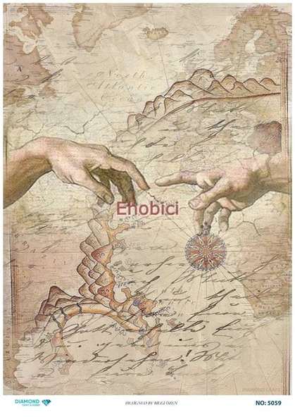 Diamond Pirinç Dekopaj Kağıdı - 5059 ürün görseli 1