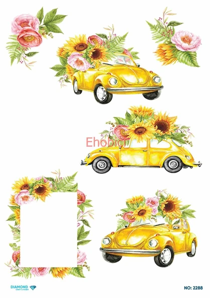 Diamond Pirinç Dekopaj Kağıdı - 2288 ürün görseli 1