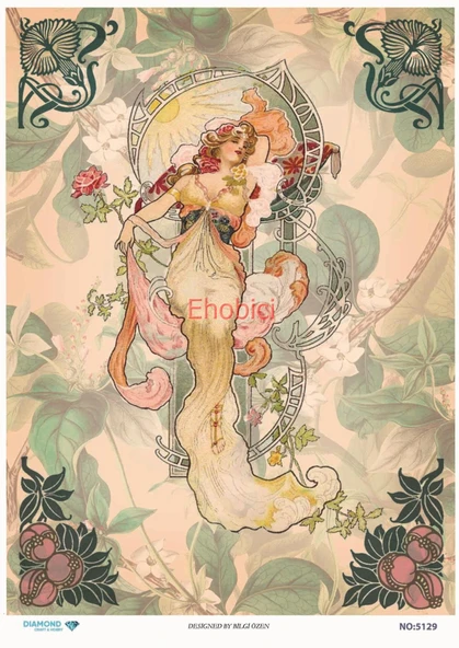 Diamond Pirinç Dekopaj Kağıdı - 5129 ürün görseli 1