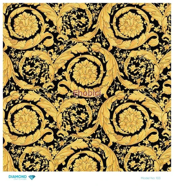 Diamond Pirinç Dekopaj Kağıdı - 103 - 30x30 ürün görseli 1