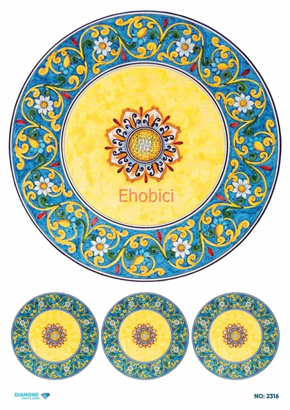 Diamond Pirinç Dekopaj Kağıdı - 2316 ürün görseli 1