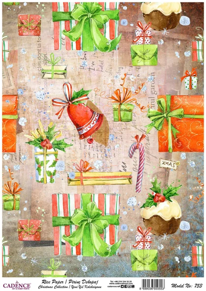 Cadence Pirinç Dekopaj Kağıdı Model - 753 ürün görseli 1