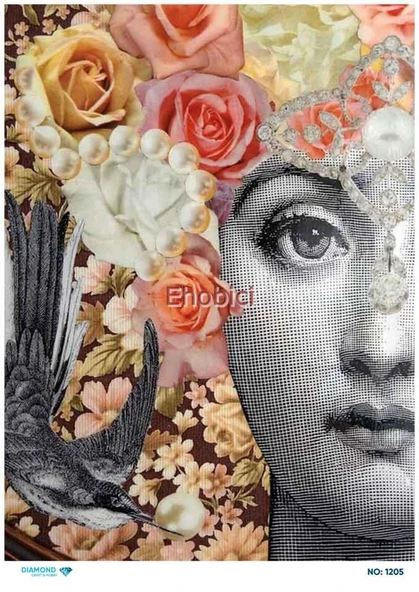 Diamond Pirinç Dekopaj Kağıdı - 1205 ürün görseli 1