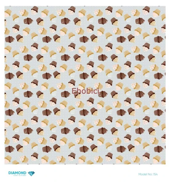 Diamond Pirinç Dekopaj Kağıdı - 154 - 30x30 ürün görseli 1