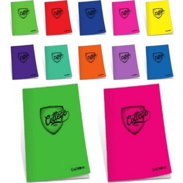 Çınar Plastik Kapak Defter College Dikişli A4 80 YP Kareli (12 Adet fiyatıdır)804 76005