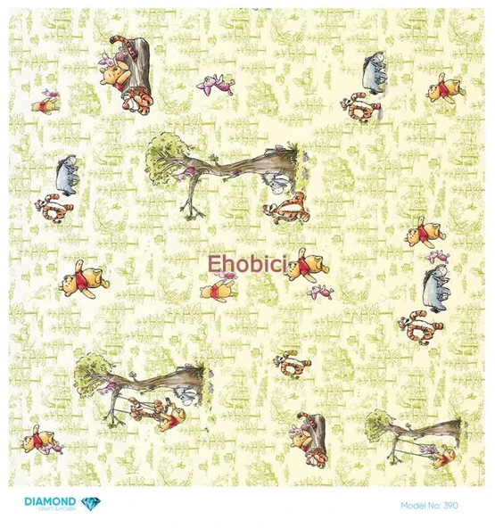 Diamond Pirinç Dekopaj Kağıdı - 390 - 30x30 ürün görseli 1