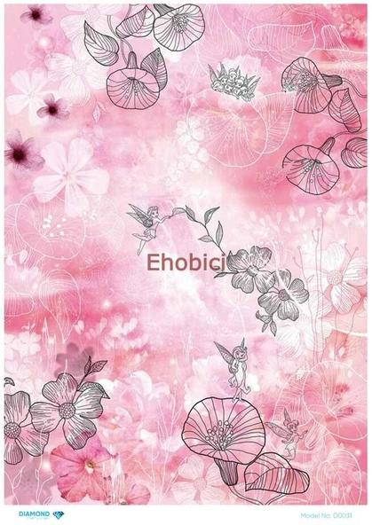 Diamond Pirinç Dekopaj Kağıdı - 031 ürün görseli 1