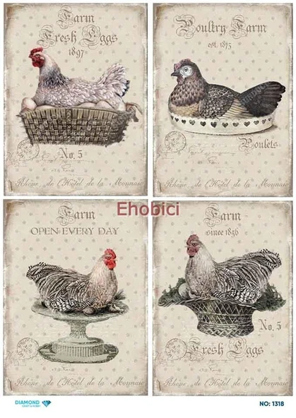 Diamond Pirinç Dekopaj Kağıdı - 1318 ürün görseli 1