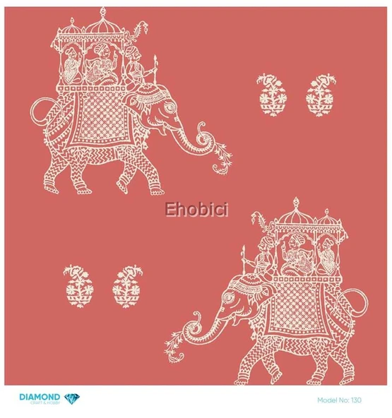 Diamond Pirinç Dekopaj Kağıdı - 130 - 30x30 ürün görseli 1