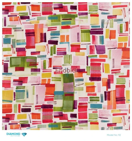 Diamond Pirinç Dekopaj Kağıdı - 092 - 30x30 ürün görseli 1