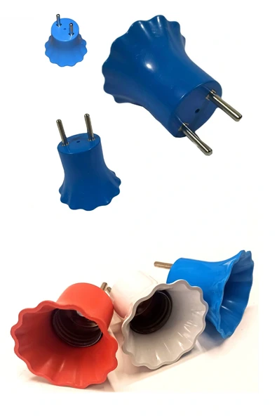 Duylu Fiş E27 Duylu Ampul Takılan Fiş Duylu Priz ürün görseli 1