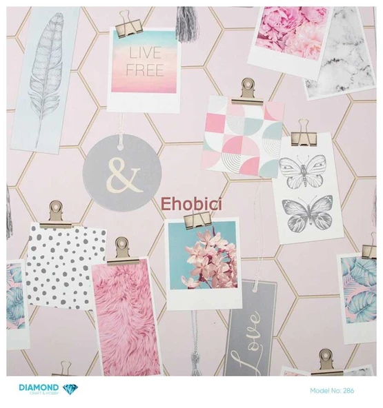 Diamond Pirinç Dekopaj Kağıdı - 286 - 30x30 ürün görseli 1