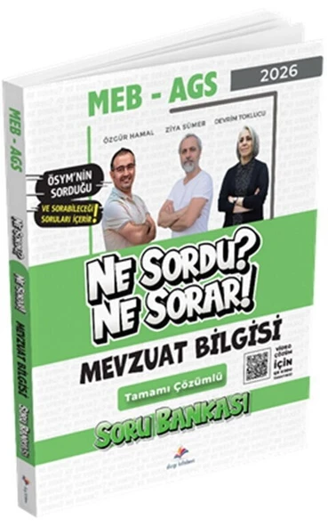 2026 MEB AGS Mevzuat Bilgisi Ne Sordu Ne Sorar Tamamı Video Çözümlü Soru Bankası Dizgi Kitap ürün görseli 1