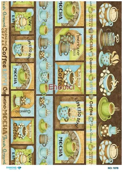 Diamond Pirinç Dekopaj Kağıdı - 1078 ürün görseli 1