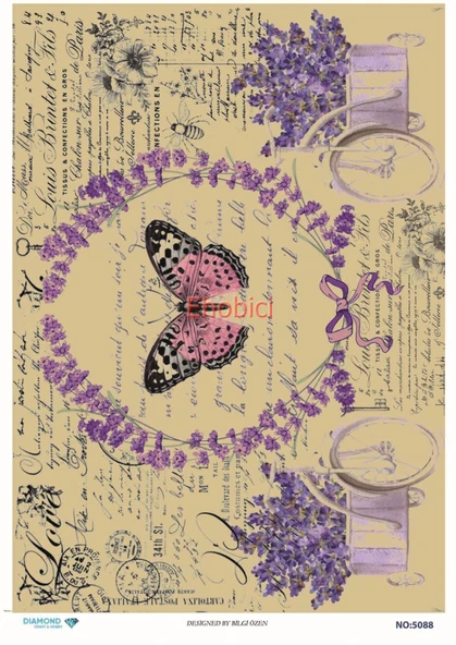 Diamond Pirinç Dekopaj Kağıdı - 5088 ürün görseli 1