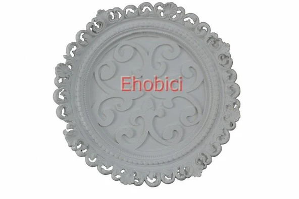 Polyester Yuvarlak İşlemeli Tabak 26x26cm T19 ürün görseli 1