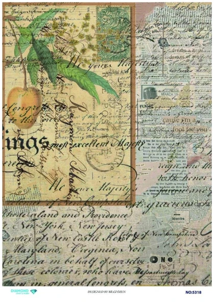 Diamond Pirinç Dekopaj Kağıdı - 5318 ürün görseli 1