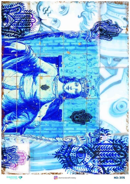 Diamond Pirinç Dekopaj Kağıdı - 3175 ürün görseli 1