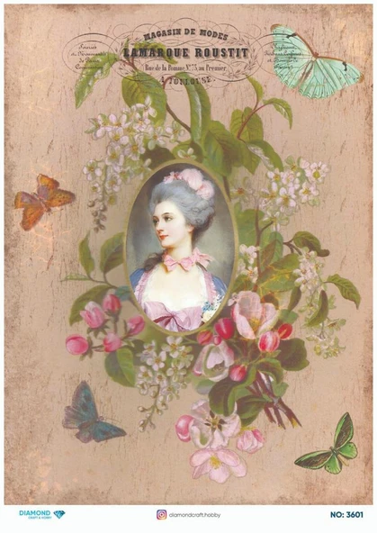 Diamond Pirinç Dekopaj Kağıdı - 3601 ürün görseli 1