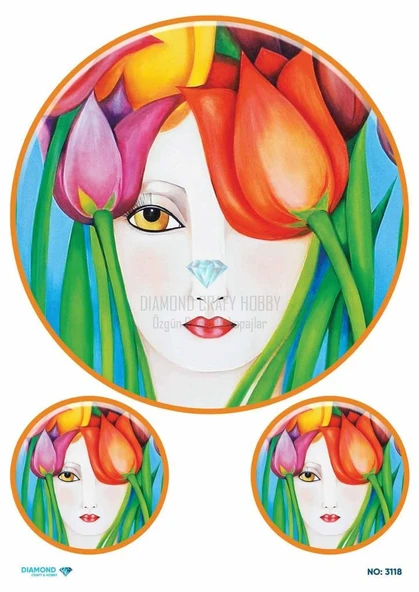 Diamond Pirinç Dekopaj Kağıdı - 3118 ürün görseli 1