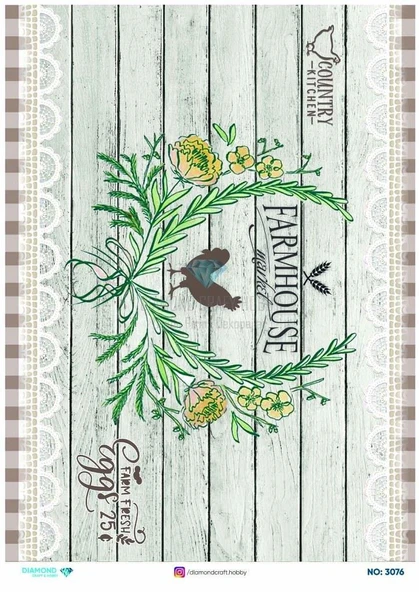 Diamond Pirinç Dekopaj Kağıdı - 3076 ürün görseli 1