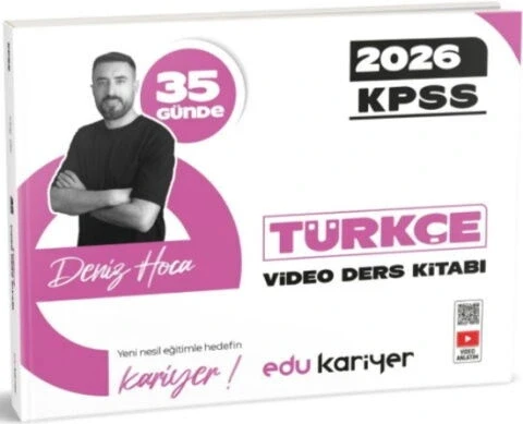 2026 KPSS 35 GÜNDE TÜRKÇE VİDEO DERS KİTABI EDU KARİYER ürün görseli 1