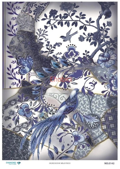 Diamond Pirinç Dekopaj Kağıdı - 5142 ürün görseli 1