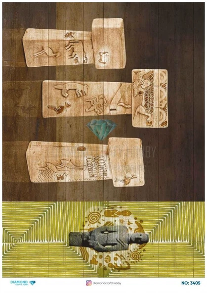 Diamond Pirinç Dekopaj Kağıdı - 3405 ürün görseli 1