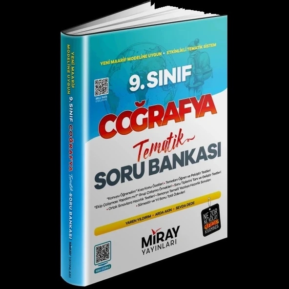 MİRAY 9.SINIF COĞRAFYA TEMATİK SORU BANKASI ürün görseli 1