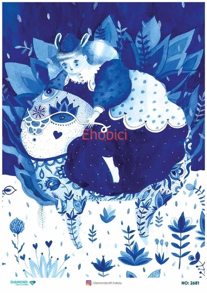 Diamond Pirinç Dekopaj Kağıdı - 2681 ürün görseli 1