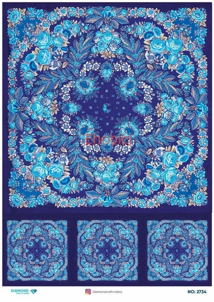 Diamond Pirinç Dekopaj Kağıdı - 2734 ürün görseli 1