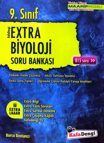 9.SINIF BİYOLOJİ EXTRA SORU BANKASI KAFA DENGİ ürün görseli 1