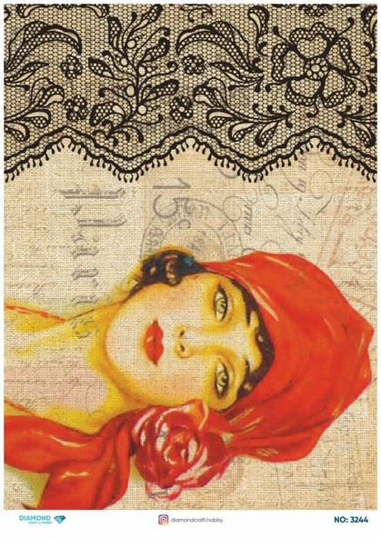 Diamond Pirinç Dekopaj Kağıdı - 3244 ürün görseli 1