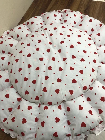 KALP DESENLİ BEBEK YATAĞI , OYUN MİNDERİ - Resim 2