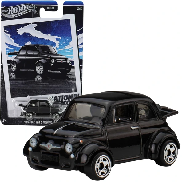 Hot Wheels Vintage Silver Series Arabalar - Fiat 500 D ürün görseli 1