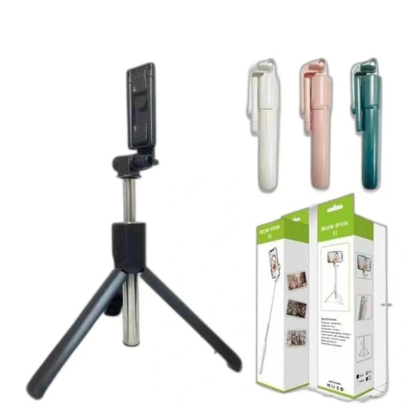 Uzaktan Kumandalı Tripod Özellikli Selfie Çubuğu - Resim 2