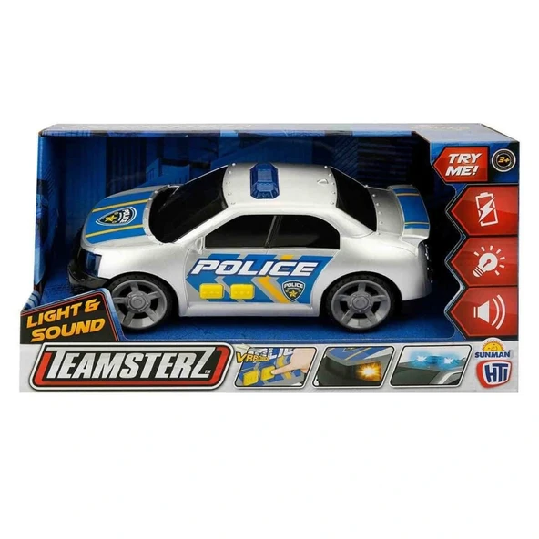 Teamsterz Sesli ve Işıklı Polis Arabası - Resim 2