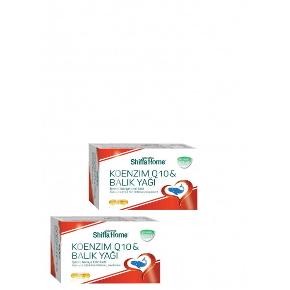 Shiffa home Koenzim Q10 ve Omega3 30 softgel x 2 adet