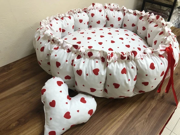 KALP DESENLİ BEBEK YATAĞI , OYUN MİNDERİ - Resim 3