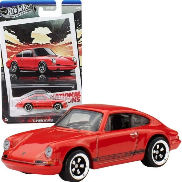 Hot Wheels Vintage Silver Series Arabalar - 67 Porshe 911 R - Resim 2